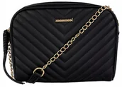 Torebki damskie - Torebka MONNARI Czarna Chanelka Listonoszka - miniaturka - grafika 1