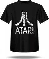Koszulki męskie - Under Armour Koszulka męska z białym logo ATARI / Czarna / L - miniaturka - grafika 1