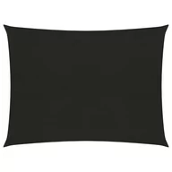 Parasole ogrodowe - vidaXL Żagiel przeciwsłoneczny, 160 g/m, czarny, 2x3 m, HDPE vidaXL - miniaturka - grafika 1