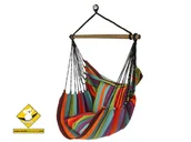 Hamaki - Leżak hamakowy na drążku KOALA, paski - miniaturka - grafika 1