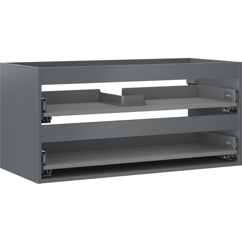Mexen Box-A korpus szafki podumywalkowej 100 cm, 2 szuflady, grafit mat - 91AX0-1000-470-2-66