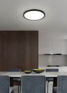 Lampy sufitowe - DRACO R65891932 czarny okrągły panel LED 30W CCT natynkowy 3stepDim - miniaturka - grafika 1