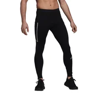 Spodnie sportowe męskie - Legginsy męskie adidas  Saturday Warm Running S - miniaturka - grafika 1