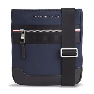 Torby męskie - Saszetka Tommy Hilfiger Th Elevated Nylon Mini Crossover AM0AM11570 Space Blue DW6 - grafika 1