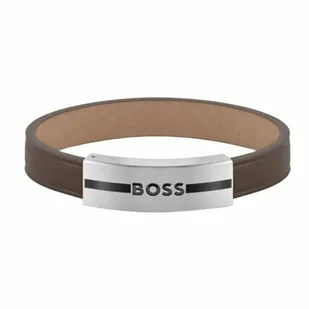 Bransoletka Męska Hugo Boss 1580496M Skórzany 20 cm - Bransolety męskie - miniaturka - grafika 1