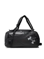 Plecaki - Under Armour Plecak UA Contain Duo Sm Duffle 1361225-001 Czarny - miniaturka - grafika 1
