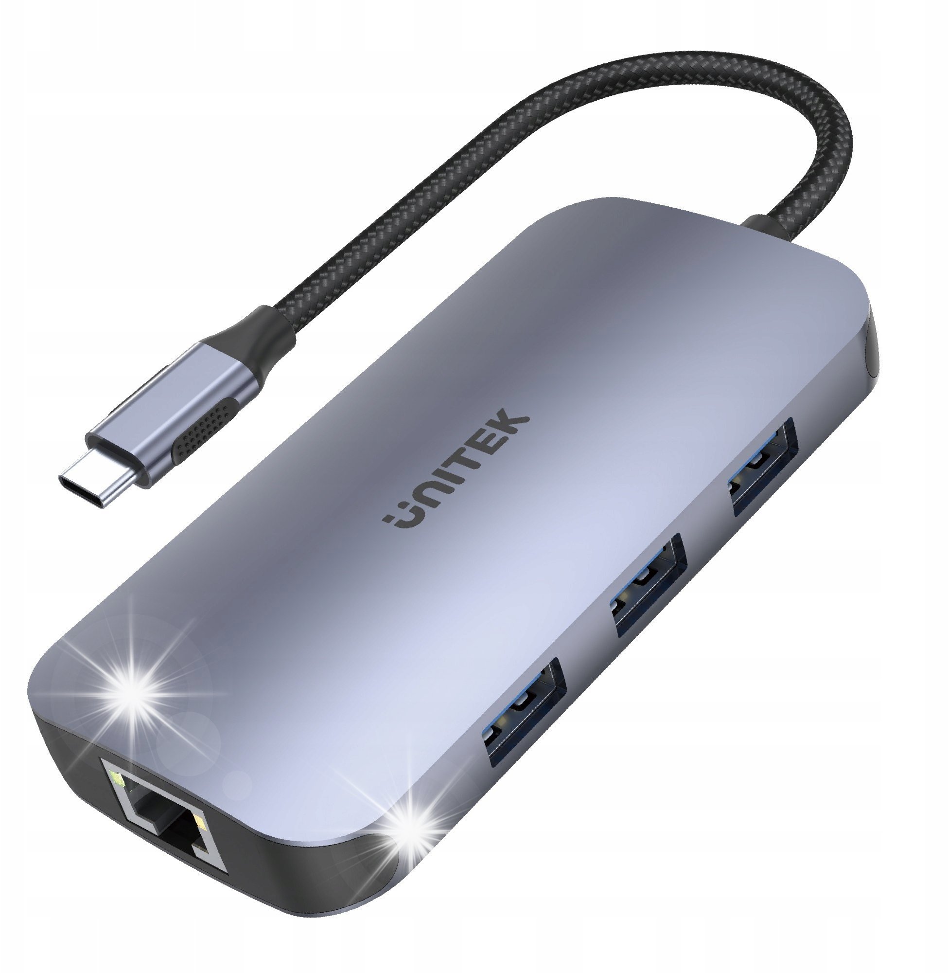 HUB USB Hub USB Unitek D1071A N9+ USB-C HDMI, PD 100W, czytnik kart