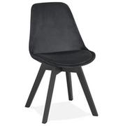 Krzesła - Kokoon Design Krzesło Design Phil czarne CH03080BLBL - miniaturka - grafika 1