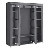 Szafy - Funkcjonalna szafa modułowa garderoba szara  LOFT - miniaturka - grafika 1