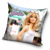 Poszewki na poduszki - Poszewka velvet 40x40 na poduszkę jaśka realistyczny wzór Barbie 224009 - miniaturka - grafika 1