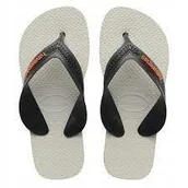 Klapki i japonki damskie - Havaianas Dziecięce Japonki Szare Logo 23-24 Żlk - miniaturka - grafika 1