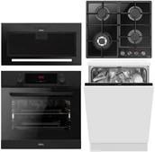 Zestawy AGD - Zestaw AGD do zabudowy Amica Zmywarka DIM61E5qN + Piekarnik ES37517 FINE + Płyta gazowa PGCD6121ApFB + Okap OMC6271B - miniaturka - grafika 1