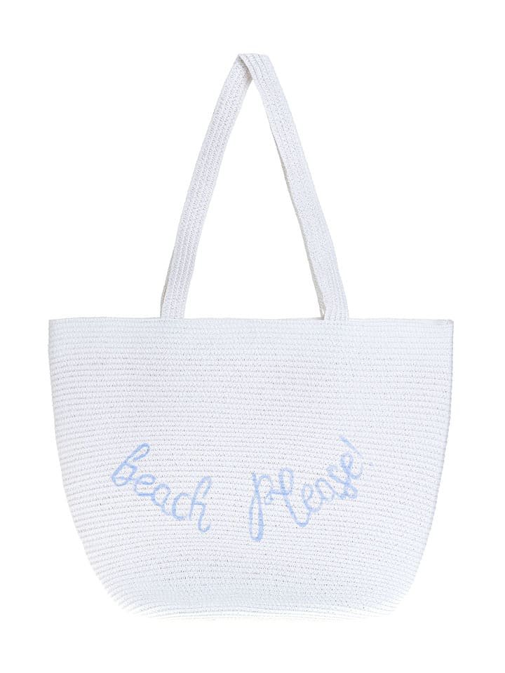 BLE Shopper bag w kolorze białym - 52 x 30 cm