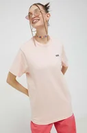 Koszulki sportowe damskie - Vans t-shirt bawełniany kolor różowy - miniaturka - grafika 1