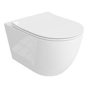 Miski WC - Lavita SINTO GRANDE Miska WC wisząca bezrantowa z deską wolnoopadającą + Orygialny środek do pielęgnacji ceramiki - miniaturka - grafika 1