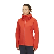 Kurtki damskie - Damska kurtka przeciwdeszczowa Rab Downpour Light Jacket red grapefruit - 14 - miniaturka - grafika 1