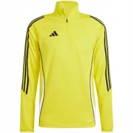 Bluzy męskie - Bluza męska adidas Tiro 24 Training Top żółta IS1043 S - miniaturka - grafika 1
