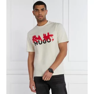 Koszulki męskie - HUGO T-shirt Dinricko | Loose fit - grafika 1