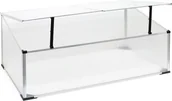 Szklarnie ogrodowe - Szklarnia szkieletowa Wiltec wykonana z aluminium, 100 x 60 x 40 cm, grządka warzywna z zamykanym dachem i 2 skrzydłami, odporna na warunki atmosferyczne, ochrona UV - miniaturka - grafika 1