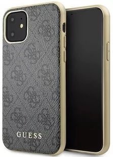 Guess 4G Charms Collection - Etui iPhone 11 szary - Etui i futerały do telefonów - miniaturka - grafika 1