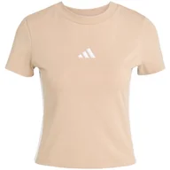 Koszulki i topy damskie - Koszulka adidas Essentials 3-Stripes Slim Baby W JX7588 - miniaturka - grafika 1