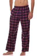 Piżamy męskie - Flanelowe spodnie od piżamy Ben czerwono-niebieskie XXL - miniaturka - grafika 1