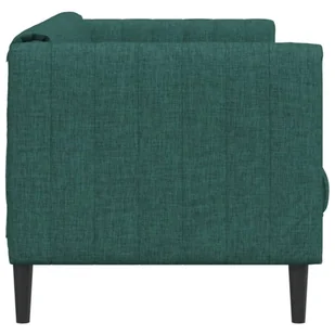 Sofa 3-osobowa, ciemnozielona, tapicerowana tkaniną - Sofy i kanapy - miniaturka - grafika 6