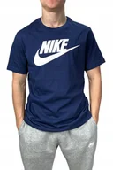 Koszulki męskie - Koszulka męska Nike T-shirt niebieska DX1985-410 r. S - miniaturka - grafika 1