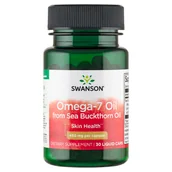 Suplementy naturalne - Swanson Omega-7 Oil From Sea Buckthorn Oil, kapsułki, 30 szt. - miniaturka - grafika 1