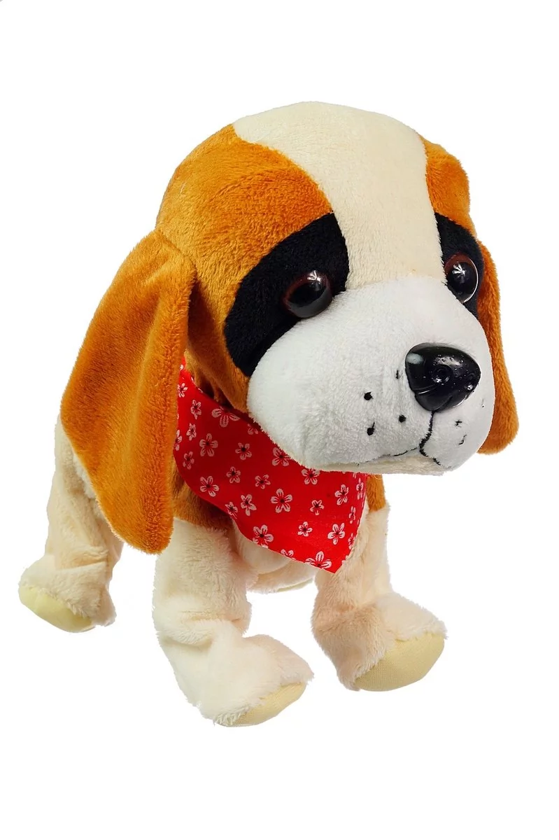 Interaktywny Pies Rasy Beagle Z Czerwoną Apaszką