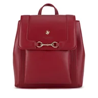 Plecaki - Plecak Beverly Hills Polo Club BHPC-K-043-06 Czerwony - miniaturka - grafika 1