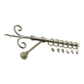 Karnisze - Karnisz pojedynczy motyw kuty Ø16, 160 cm satyna fantazja - miniaturka - grafika 1