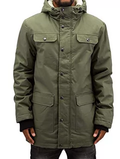 Kurtki męskie - Urban Classics Kurtka męska Heavy Cotton Parka, oliwkowy, L - grafika 1