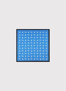 Niebieska poszetka w kotki - Dodatki do ubrań - miniaturka - grafika 1