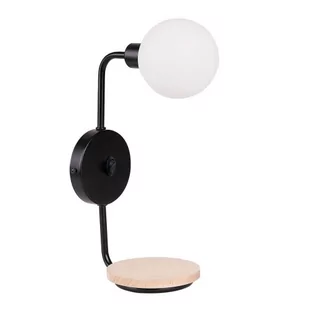 Candellux Ponio kinkiet 1-punktowy czarny 21-76878 - Lampy ścienne - miniaturka - grafika 1