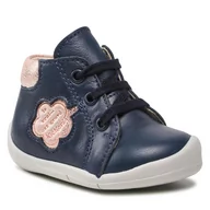 Półbuty damskie - Kickers Trzewiki Waouk 858383-10 Marine Rose Metallise 102 - miniaturka - grafika 1