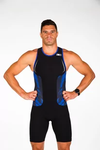 ZEROD Strój triathlonowy męski RACER TRISUIT blue vivacity - Bielizna sportowa męska - miniaturka - grafika 2