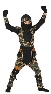 Strój dla dzieci, ninja moro, rozmiar 128 - Stroje karnawałowe - miniaturka - grafika 1