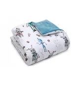 Koce i narzuty dla dzieci - Kocyk Dwustronny Bambus/Velvet - Roboty - miniaturka - grafika 1