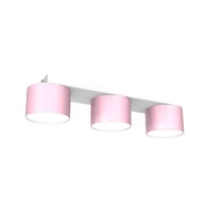 Lampy sufitowe - Milagro Lampa sufitowa DIXIE Pink/White 3xGX53 MLP7556 - miniaturka - grafika 1