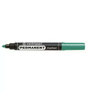 Centropen Marker permanentny 8566 okrągła końcówka zielony - Markery permanentne - miniaturka - grafika 1