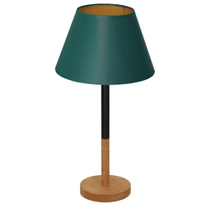 Luminex Table lamps 3757 lampa stołowa lampka 1x60W E27 czarny/zielony/naturalny/złoty - Lampy stojące - miniaturka - grafika 1