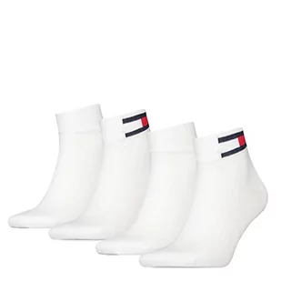 Tommy Hilfiger Męskie buty typu sneaker 4P Coastal Stripe Tencel Casual Sock, białe, 39/42, biały, 39-42 EU - Skarpetki męskie - miniaturka - grafika 1