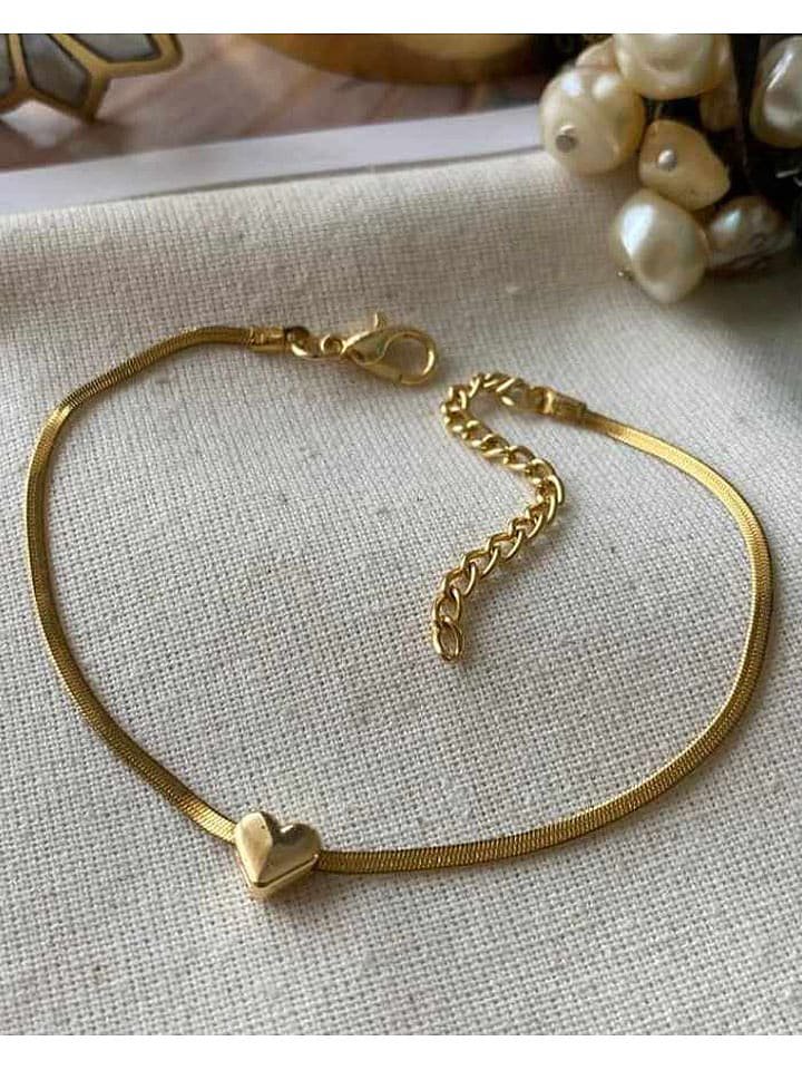 Luseera Pozłacana bransoletka z elementem ozdobnym