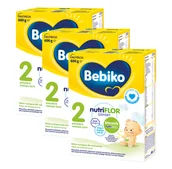 Mleko modyfikowane - Bebiko 2 Mleko następne dla niemowląt powyżej 6. miesiąca życia 3x600g - miniaturka - grafika 1
