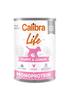CALIBRA Dog Life Puppy & Junior Chicken 400g - Mokra karma dla psów - miniaturka - grafika 1