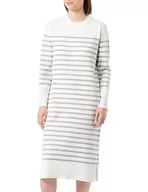 Sukienki - DreiMaster Maritim Damska sukienka maxi 39526284, wełniana biel szary melanż, M/L, Wełna biała, szary melanż, M-L - miniaturka - grafika 1