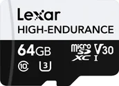 Karty pamięci - Lexar High endurance 64GB MicroSD LMSHGED064G-BCNNG - miniaturka - grafika 1