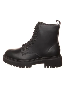 Skechers Skórzane botki "Modern Rugged" w kolorze czarnym - Botki damskie - miniaturka - grafika 1