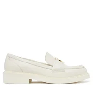 Półbuty damskie - Loafersy Guess FLPSHU LEA14 Écru - miniaturka - grafika 1